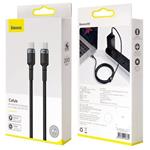 Baseus 100W rychl=nabíjení USB pro kabel typu C (20V 5A), 2m šedo-černý