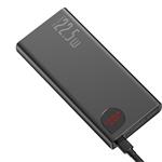 Baseus Adaman kovová powerbanka s digitálnym displejom QC 20000mAh 22,5W, čierna