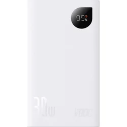 Baseus Adaman2 powerbanka s digitálním displejem 20000mAh 30W (VOOC) bílá