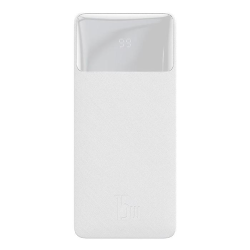 Baseus Bipow Powerbanka s digitálním displejem 10000mAh 15W bílá