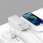 Baseus Bipow powerbanka s digitálním displejem 30000mAh 15W bílá