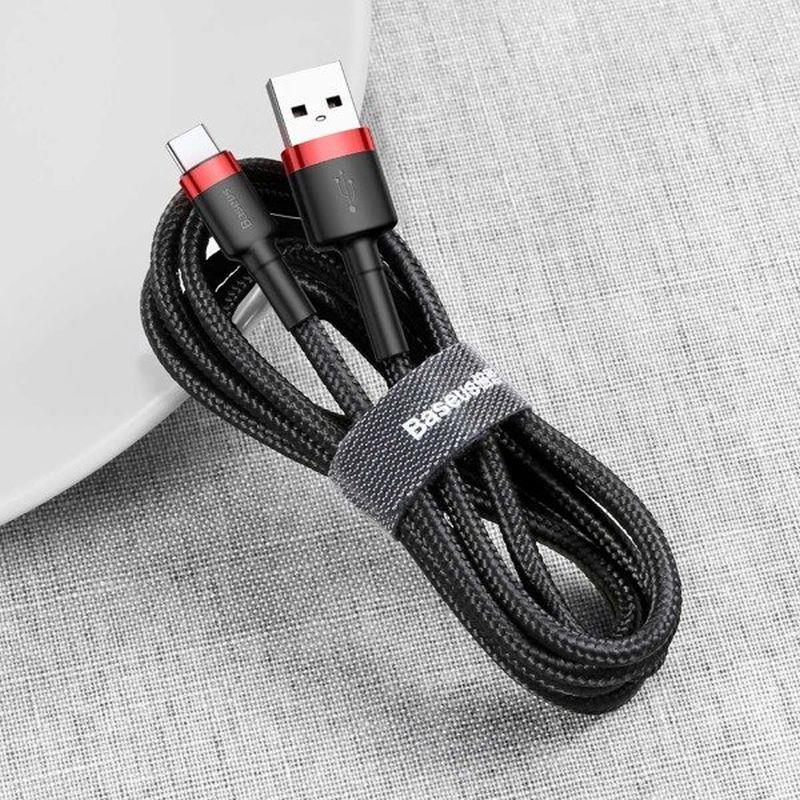 Baseus Cafule kabel USB-C 2A 2m (červeno-černý)