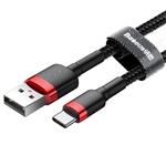 Baseus Cafule kabel USB-C 2A 2m (červeno-černý)