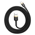 Baseus Cafule Nabíjací/dátový kábel USB na Lightning 2,4A 1 m, zlato-čierny
