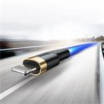 Baseus Cafule Nabíjací/dátový kábel USB na Lightning 2,4A 1 m, zlato-čierny