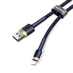 Baseus Cafule Nabíjací/dátový kábel USB na Lightning 2,4A 1 m, zlatomodrý