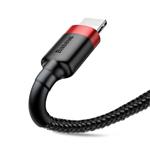 Baseus Cafule nabíjecí/datový kabel USB na Lightning 1,5A 2m, červená-černá