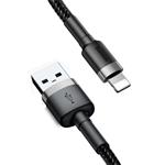 Baseus Cafule nabíjecí/datový kabel USB na Lightning 2,4A 1m, šedá-černá