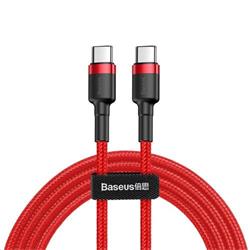 Baseus Cafule Series nabíjecí/datový kabel USB-C na USB-C PD2.0 60W Flash 1m, červená