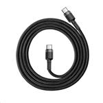Baseus Cafule Series USB-C na USB-C PD2.0 60W Flash nabíjací/datový kábel 1m, sivo-čierny