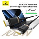 Baseus Dura USB-C/USB-C rýchlonabíjací kábel 1m 100W čierny zlatý