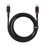 Baseus Dura USB-C/USB-C rýchlonabíjací kábel 2m 100W červený čierny