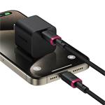 Baseus Dura USB-C/USB-C rýchlonabíjací kábel 2m 100W červený čierny