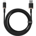 Baseus Dura USB/Lightning 2m 2,4A rýchlonabíjací kábel čierny zlatý