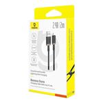 Baseus Dura USB/Lightning 2m 2,4A rýchlonabíjací kábel čierny zlatý