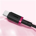 Baseus Dura USB/USB-C rýchlonabíjací kábel 2m 60W čierny červený