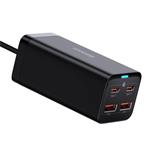 Baseus GaN3 Pro stolný rýchlonabíjací adaptér 2x USB-A, 2x USB-C 100W čierny