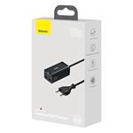 Baseus GaN3 Pro stolný rýchlonabíjací adaptér 2x USB-A, 2x USB-C 100W čierny