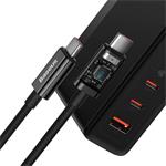 Baseus GaN5 Pro rýchlonabíjací adaptér 2x USB-C + USB-A 140W čierny