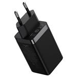 Baseus GaN5 Pro rýchlonabíjací adaptér 2x USB-C + USB-A 65W čierny