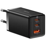 Baseus GaN5 Pro rýchlonabíjací adaptér 2x USB-C + USB-A 65W čierny