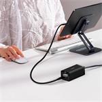 Baseus GaN5 Pro rýchlonabíjací stolný adaptér 2x USB-C + USB-A + HDMI 67W 1,5 m kábel čierny