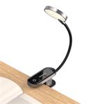 Baseus LED lampa na čtení s klipem, šedá