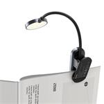 Baseus LED lampa na čtení s klipem, šedá