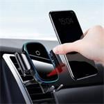 Baseus Light Electric držák do auta s bezdrátovým nabíjením 15W černá