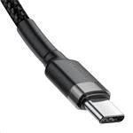 Baseus nabíjecí/datový kabel USB-C na USB-C PD2.0 60W Flash 2m, šedá