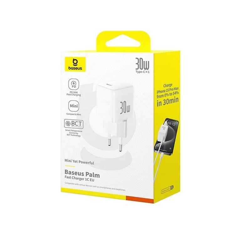 Baseus Palm 30W, 1xUSB-C nabíjačka biela