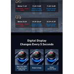 Baseus Particular Digital Display Duálny adaptér do auta USB-A QC + USB-C 65W, okrová