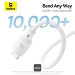 Baseus PicoGo magnetický kábel USB-C/USB-C 1m 240W biely