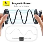 Baseus PicoGo magnetický kábel USB-C/USB-C 1m 240W čierny