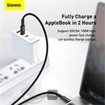 Baseus rychlonabíjecí / datový kabel USB-C na USB-C 100W 2m, černá