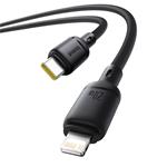 Baseus Silky USB-C/Lightning rýchlonabíjací kábel 1m 20W čierny