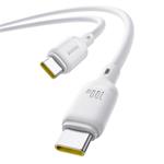 Baseus Silky USB-C/USB-C rýchlonabíjací kábel 1m 100W biely