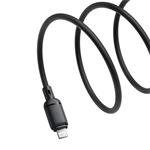 Baseus Silky USB/Lightning kábel 1m 2,4A čierny