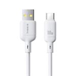 Baseus Silky USB/USB-C rýchlonabíjací kábel 1m 100W biely