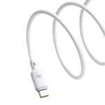 Baseus Silky USB/USB-C rýchlonabíjací kábel 1m 100W biely