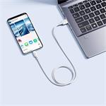 Baseus Silky USB/USB-C rýchlonabíjací kábel 1m 100W biely