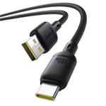 Baseus Silky USB/USB-C rýchlonabíjací kábel 1m 100W čierny