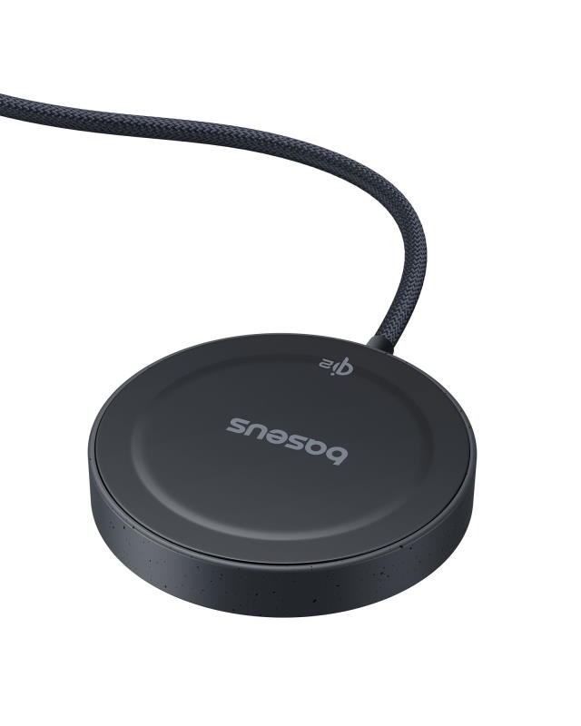 Baseus Simple Mini4 Qi2 15W bezdrôtová magnetická nabíjacia podložka čierna