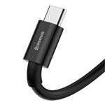 Baseus Superior Series USB/USB-C 66W rýchlonabíjací kábel 1m čierny