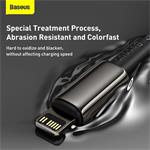 Baseus Tungsten Gold Rýchlonabíjací / dátový kábel USB-C na Lightning PD 20W 1m, čierny