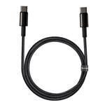 Baseus Tungsten Gold USB-C na USB-C Rýchlonabíjací / dátový kábel 100W 1m, čierny