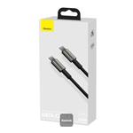 Baseus Tungsten Gold USB-C na USB-C Rýchlonabíjací / dátový kábel 100W 1m, čierny