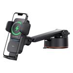 Baseus Wisdom Auto Alignment Holder s bezdrôtovým nabíjaním 15 W, čierny