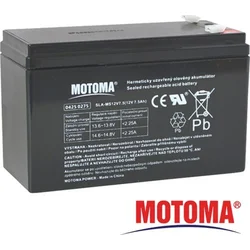 Baterie olověná 12V 7,5Ah MOTOMA (konektor 4,75 mm)