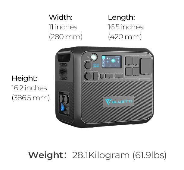 Batériový generátor BLUETTI AC200MAX, kapacita 2048 Wh, batéria LiFePO4